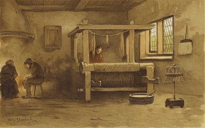 वीवर की कार्यशाला, नीदरलैंड, 16 वीं शताब्दी द्वारा विलेम II स्टीलिंक